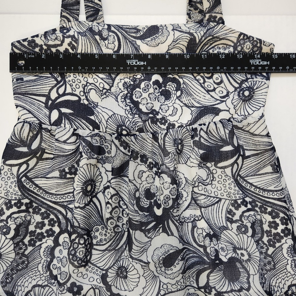 Ted Baker London Adlinah Blue Floral Paisley Chiffon Maxi Dress Size 1 US 4 - Picture 5 of 11
